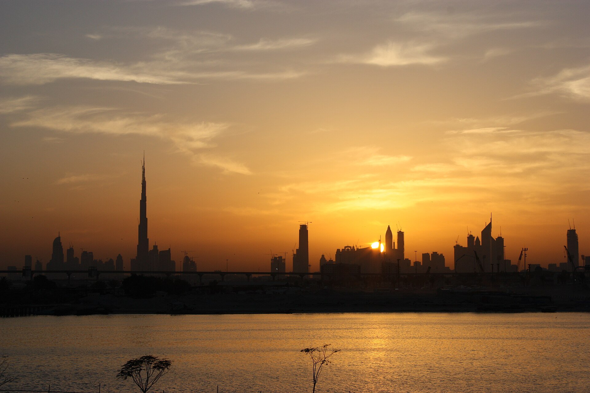 Dubai skyline as seen from Festival City
