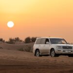 A car on Dubai Dune bashing