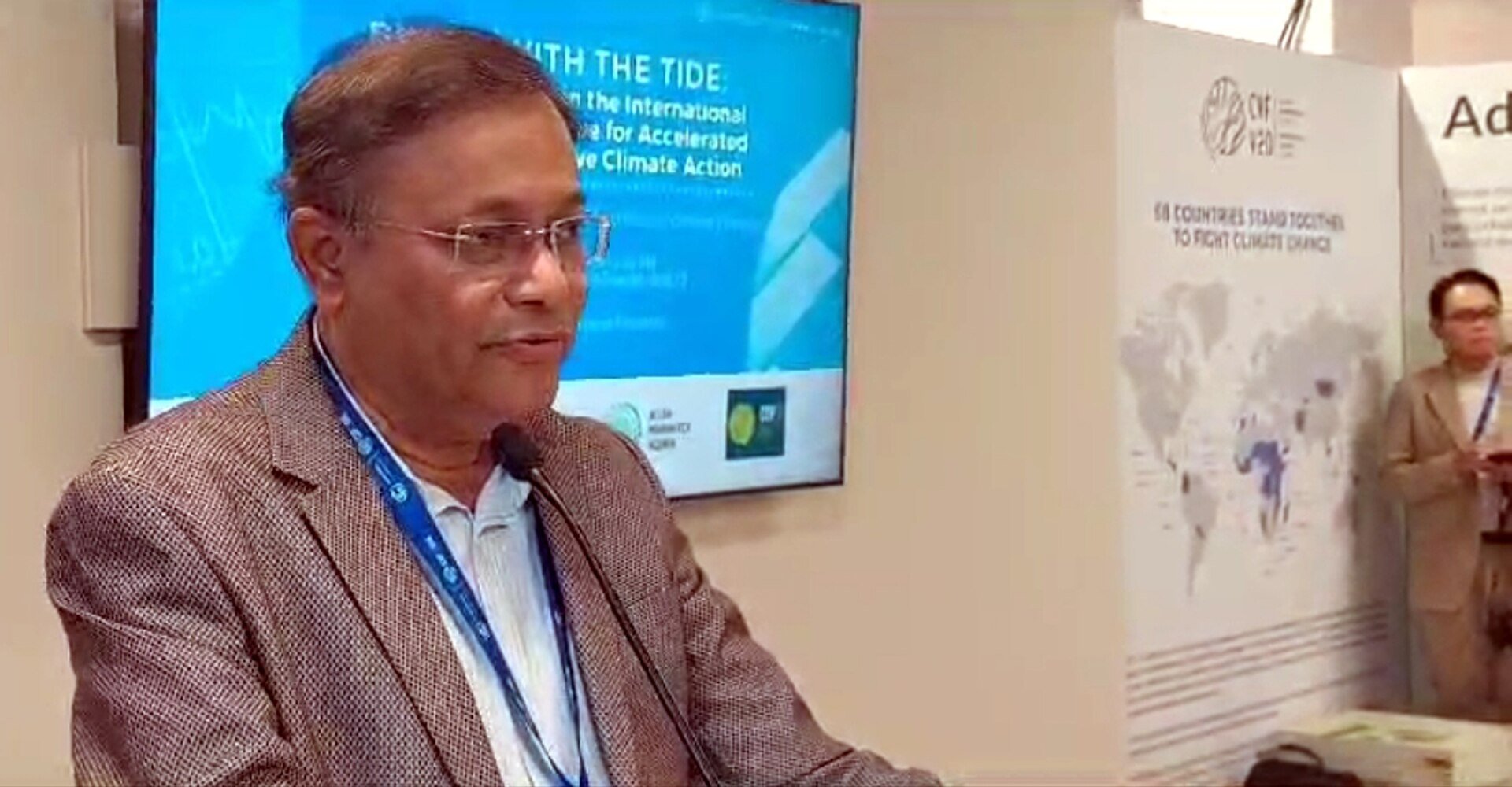 Dr. Hasan Mahmud, Minister of Information and Broadcasting, delivered a speech at a high-level event titled ‘Rising with the Tide: Tracking Reforms in International Financial Archi