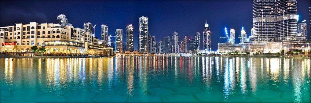 Dubai Fountain at night