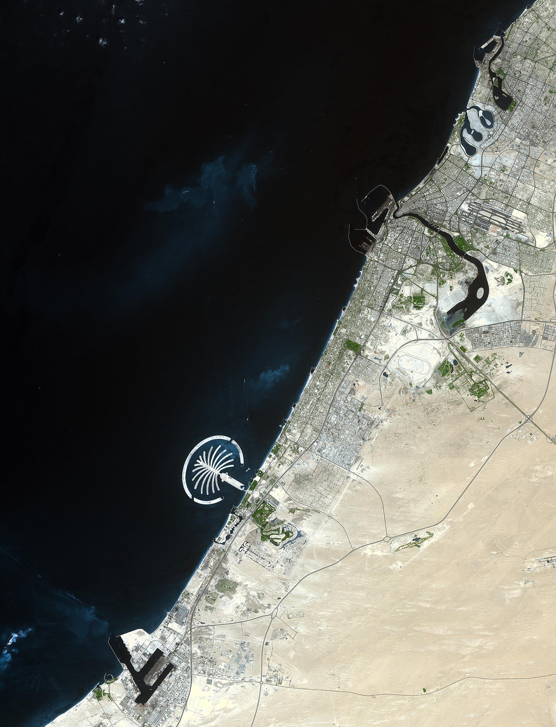The city of Dubai is located in the northeastern part of the United Arab Emirates (UAE) along the Persian Gulf. Dubai is the capital city of the emirate of Dubai, one of seven emir