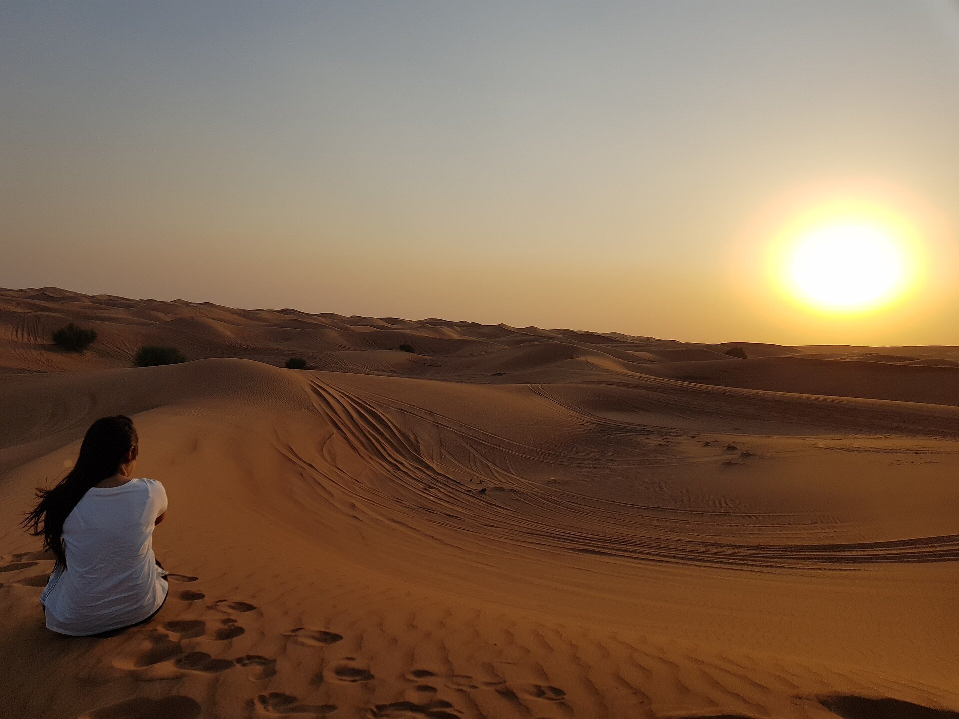 Sunset During Dubai Desert Safari