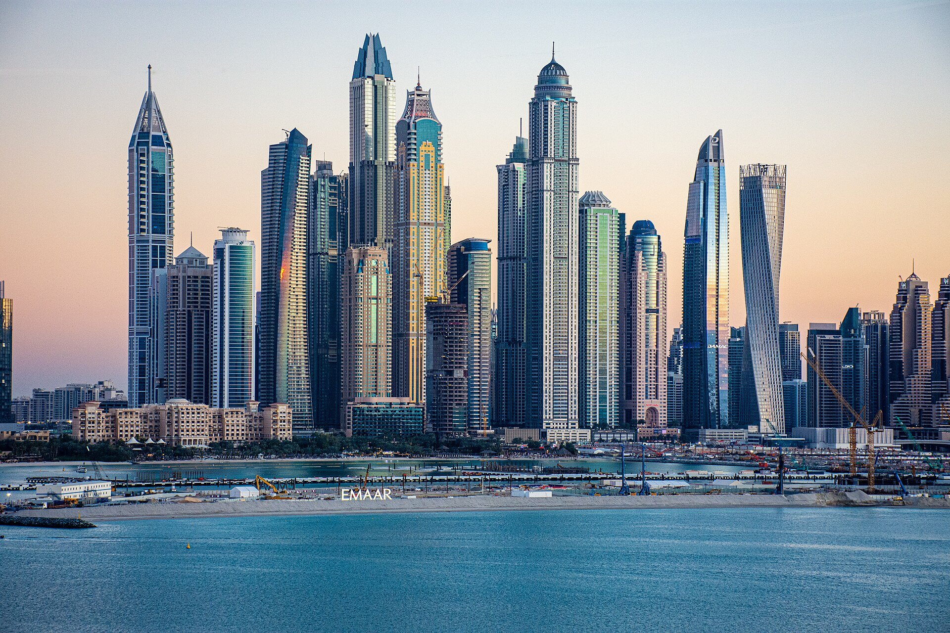 The skyscrapers of Dubai Marina