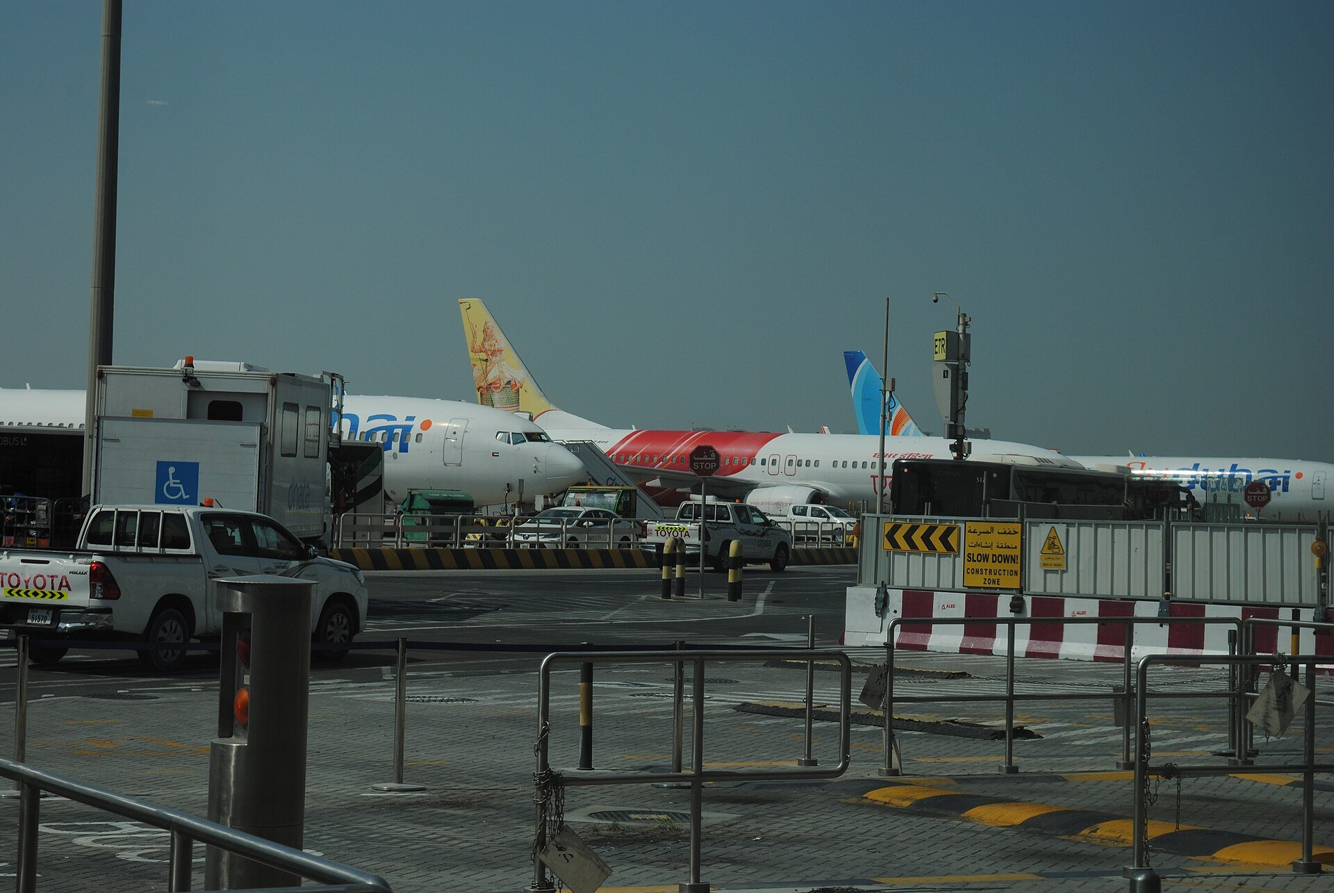 Dubai International Airport (taken though a tinted window)