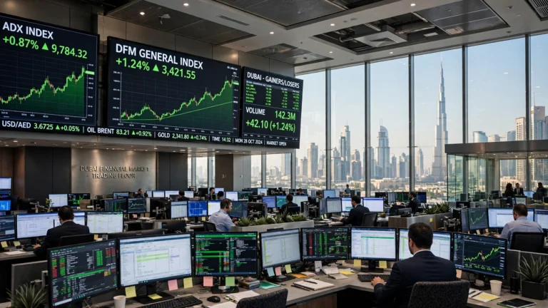 Dubai financial district skyline