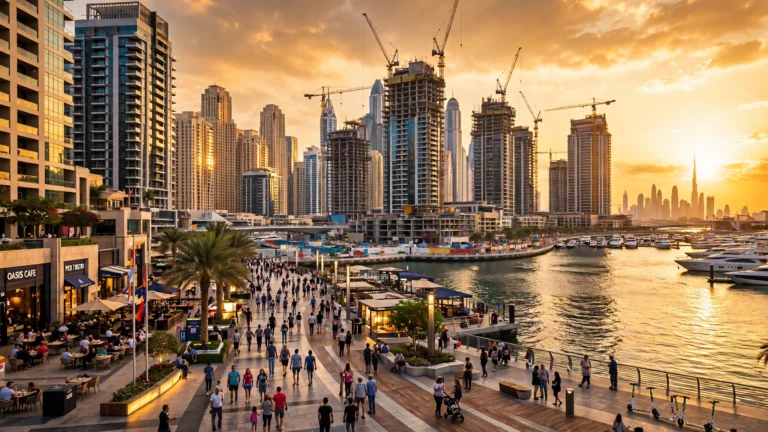 Dubai residential skyline