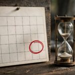 Calendar marking a deadline date