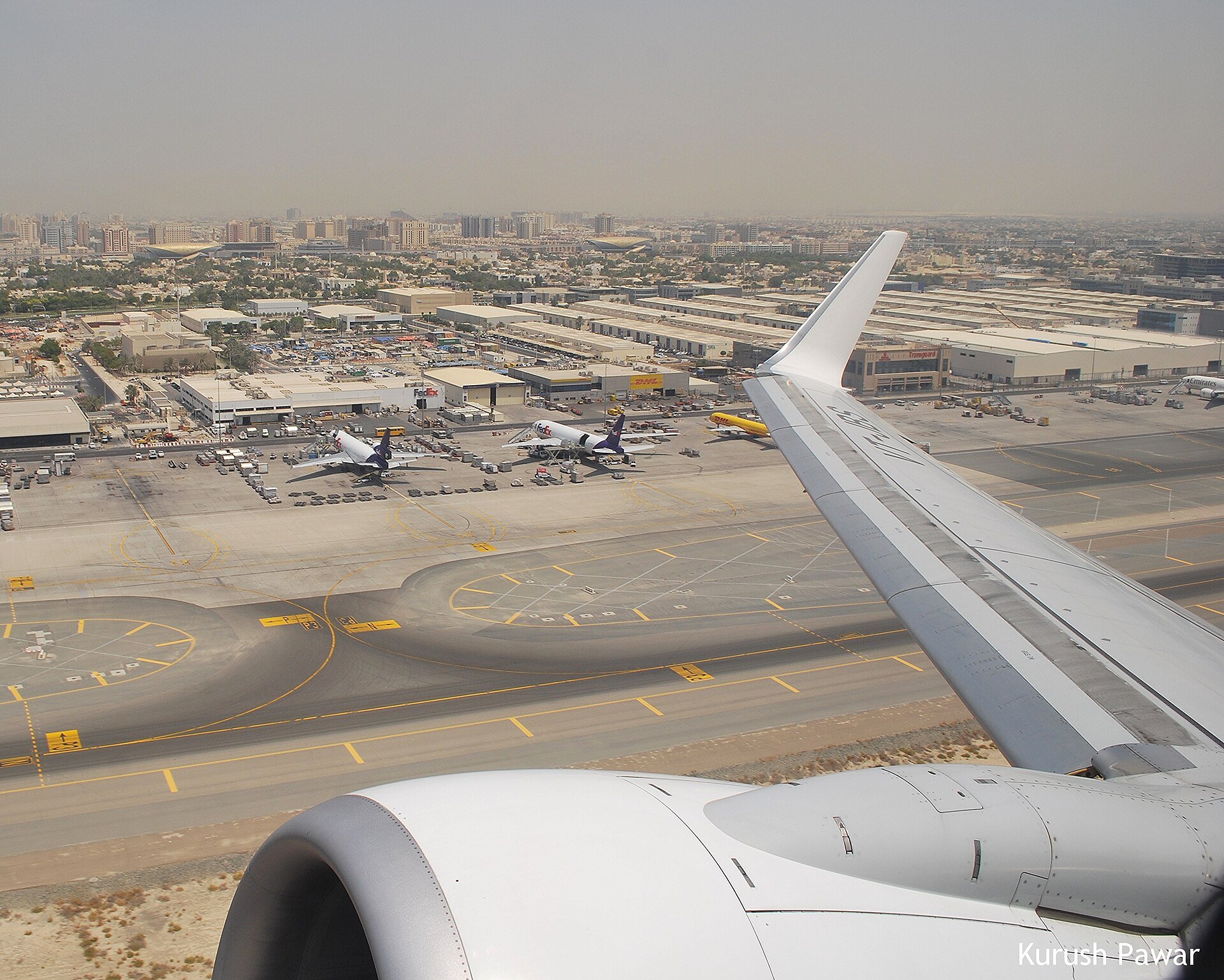 My Jet Airways flight rotating off Runway 30R at Dubai International.