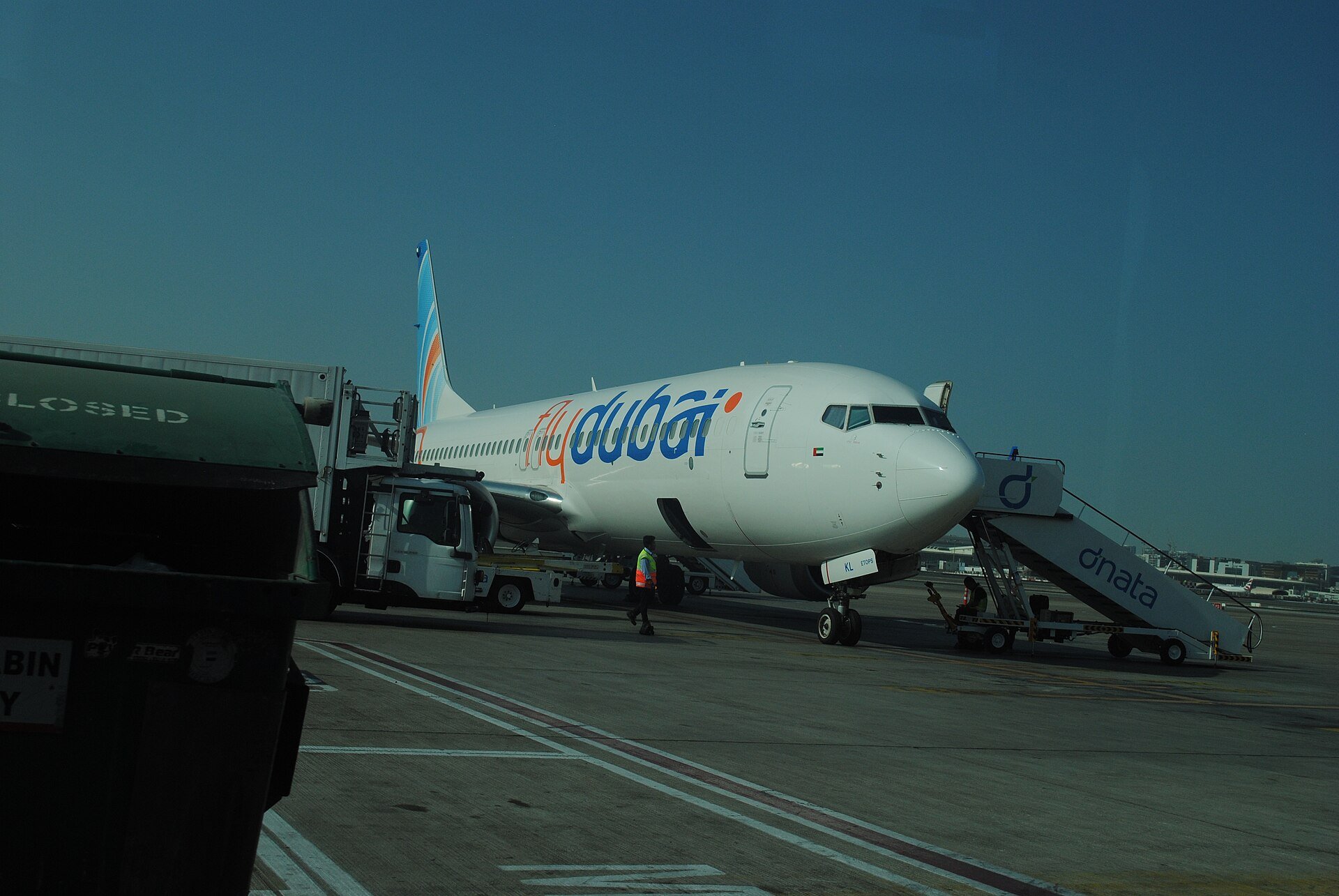 Dubai International Airport (taken though a tinted window)