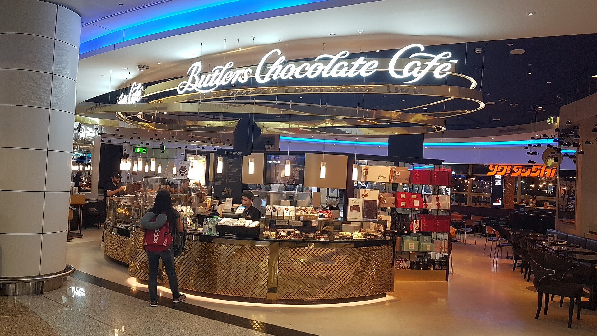 Butler's chocolate Cafe at Dubai Airport Terminal 1