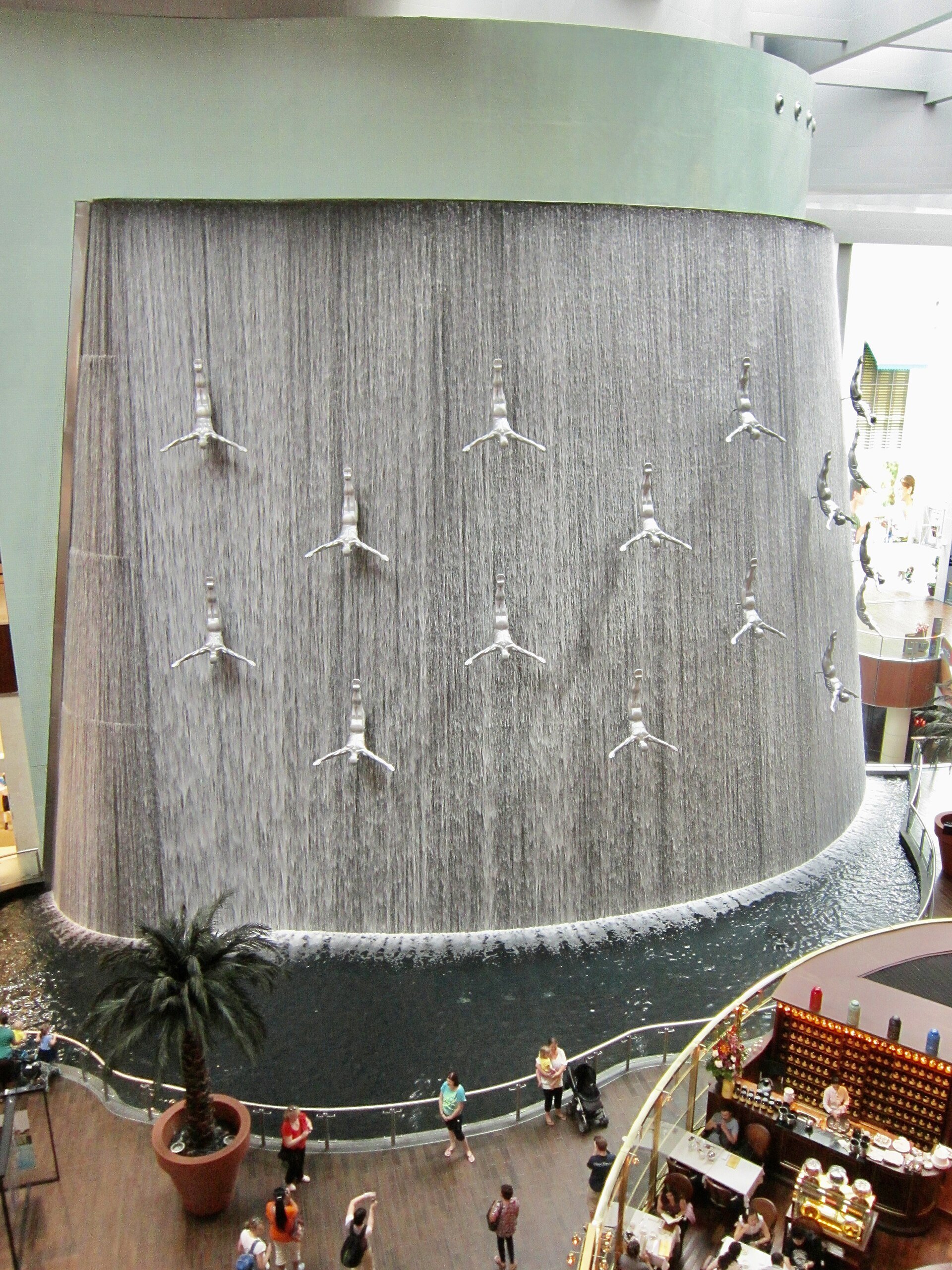 Water Fountain at The Dubai Mall (Ank Kumar, Infosys), Dubai, United Arab Emirates.