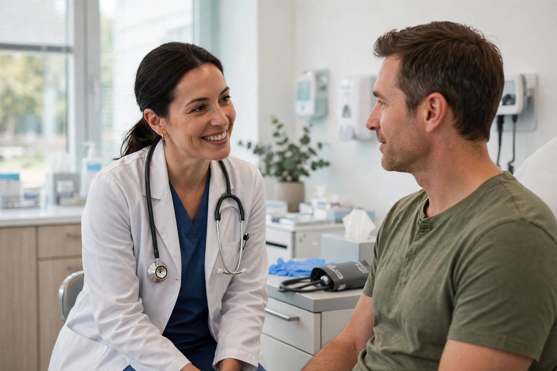 Medical checkup for a visa application