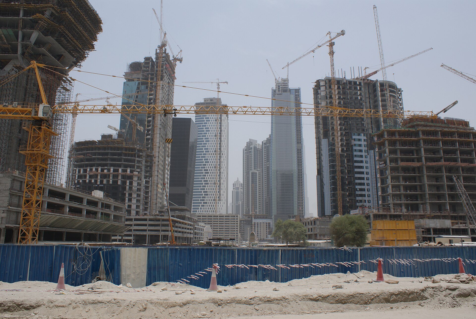 en:Business Bay during construction in Dubai.